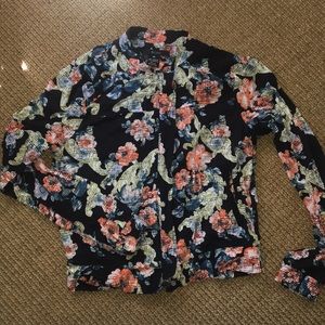 Floral BCNU lightweight bomber jacket
